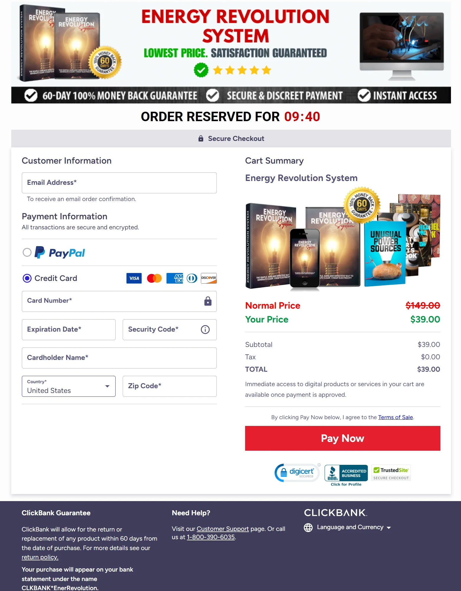 Secure Checkout Process